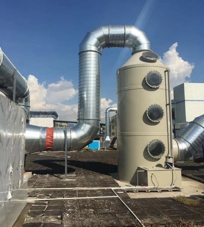廢氣處理公司承接 梅沙除粉塵噴淋塔安裝 前海PP噴淋塔