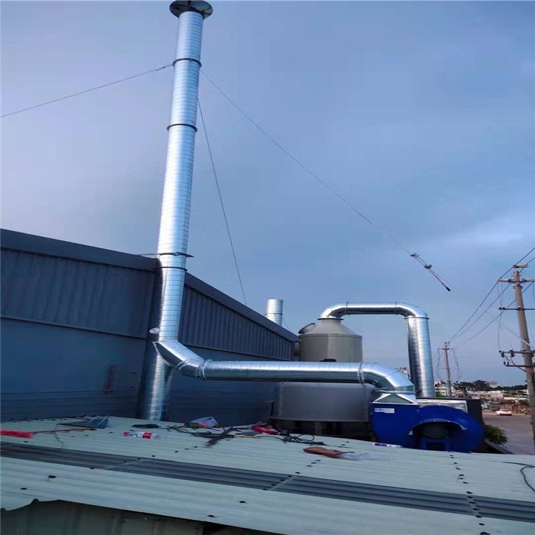 葵涌廢氣處理公司承接 新湖除粉塵噴淋塔安裝 大鵬PP噴淋塔