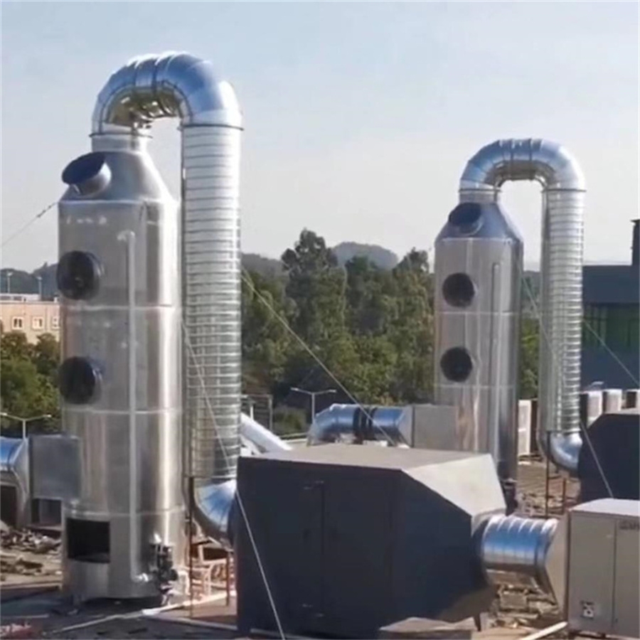 黃貝噴淋塔安裝公司承接	蓮花除廢氣噴淋塔安裝	羅湖除塵管道工程